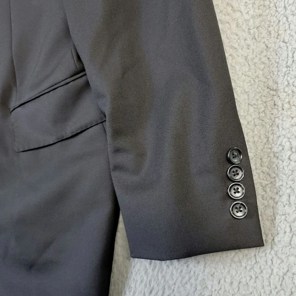 J Crew Loro Piana‎ Super 120's Wool Blazer Men's 40R Black Suit Jacket Career